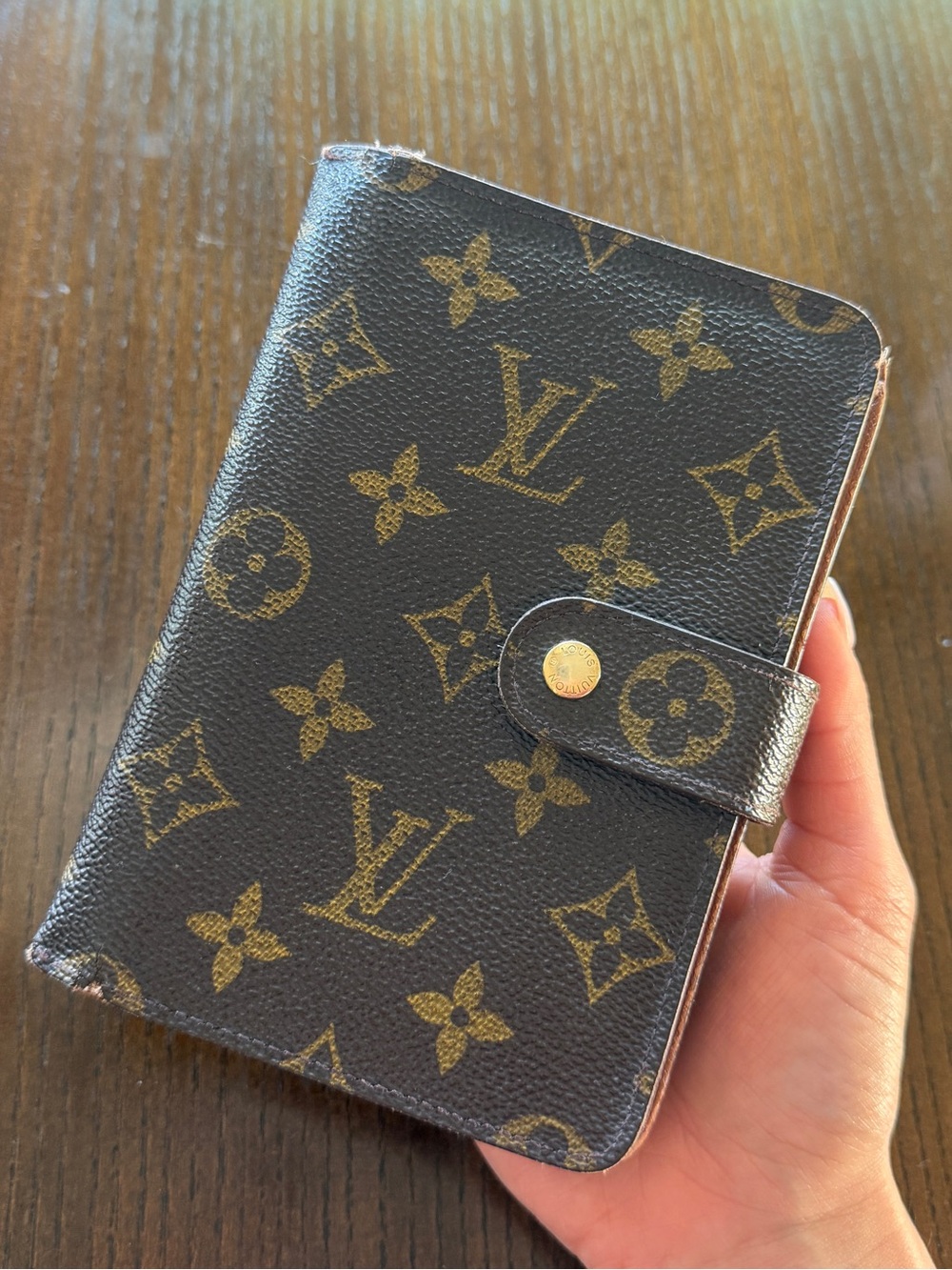 Louis Vuitton Monogram Canvas wallet in Brown and Gold